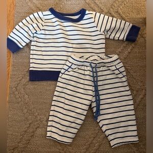 Oso & Me Baby Striped Lounge Set | 2-Piece Top & Pants | 6 Months